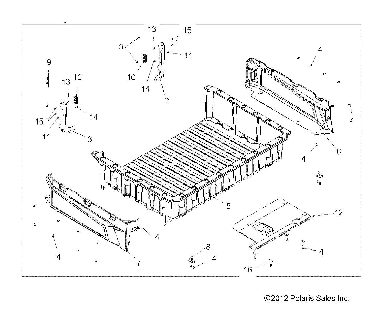 Part Number : 1018445-067 TAILGATE SUPPORT WELD  RIGHT