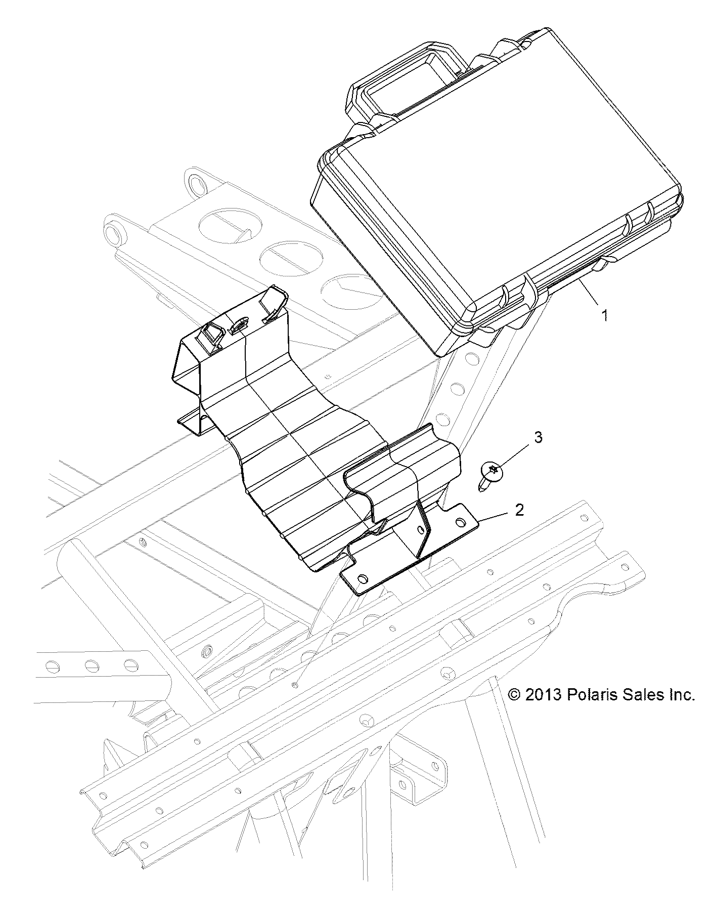 Part Number : 5450232 MOUNT-STORAGE BOX UNDERHOOD