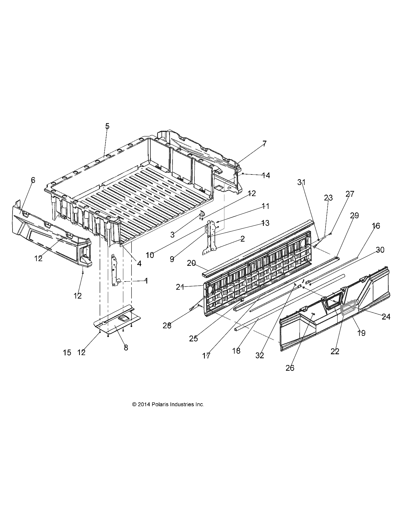 Part Number : 5337426 TUBE-TAILGATE PIVOT