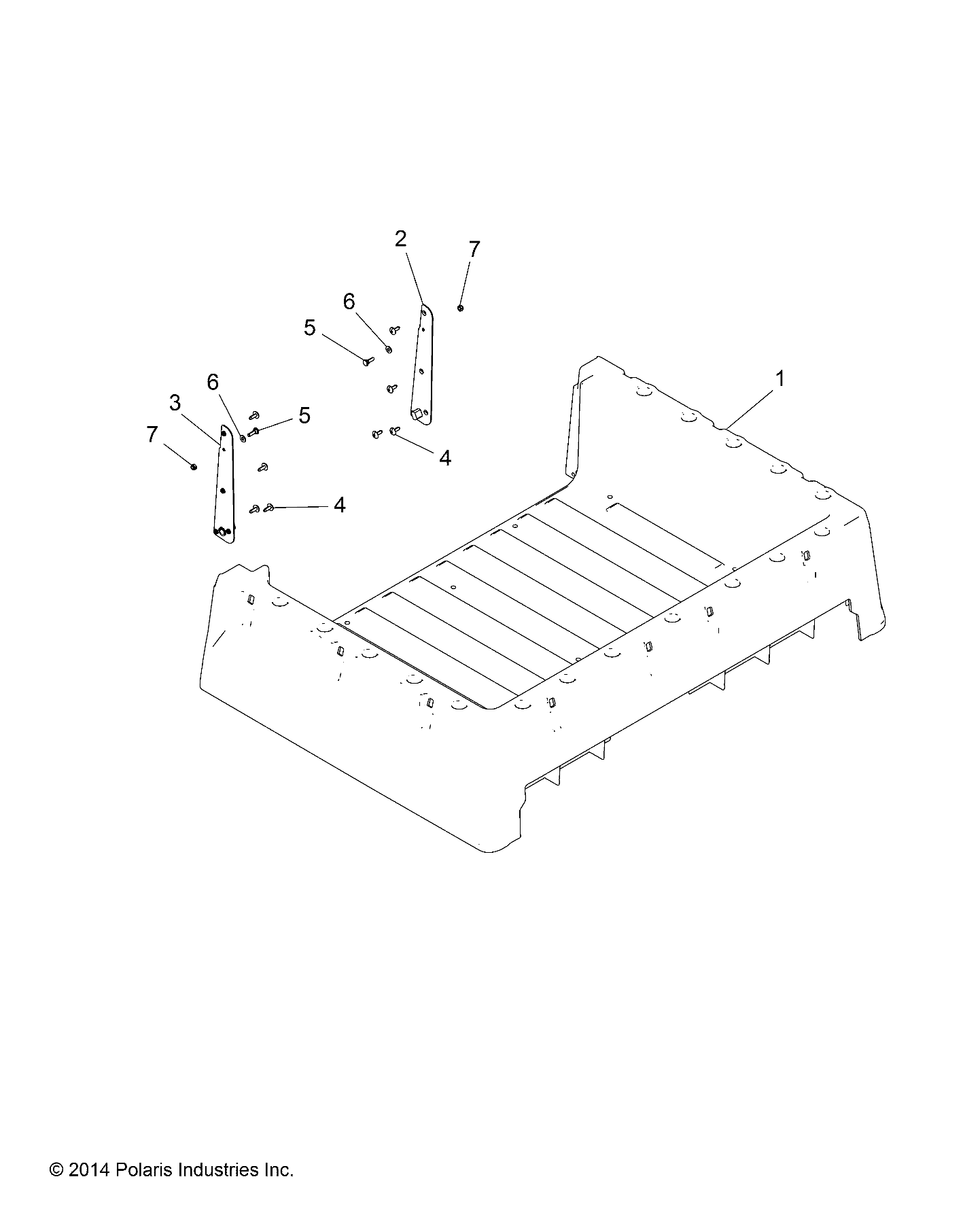 Foto diagrama Polaris que contem a peça 2635248-070