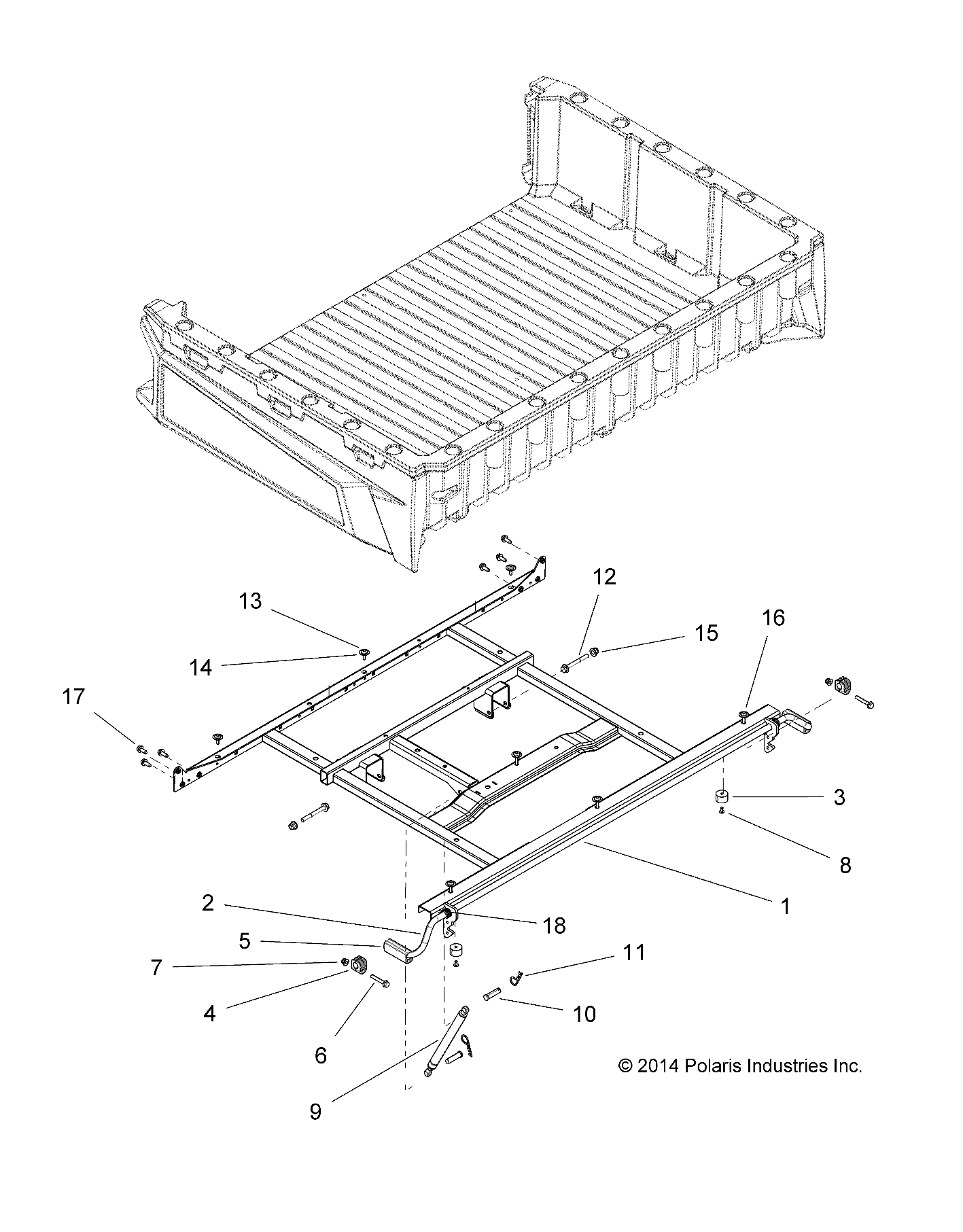 Part Number : 7044674 SMALL SINGLE LOBE DUMP BOX SHO