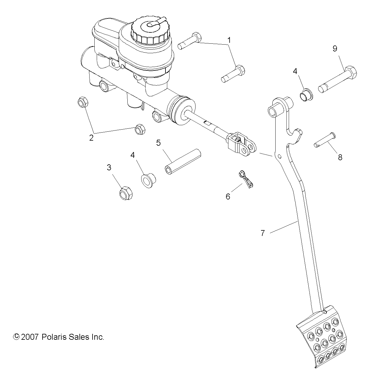 Foto diagrama Polaris que contem a peça 1016064