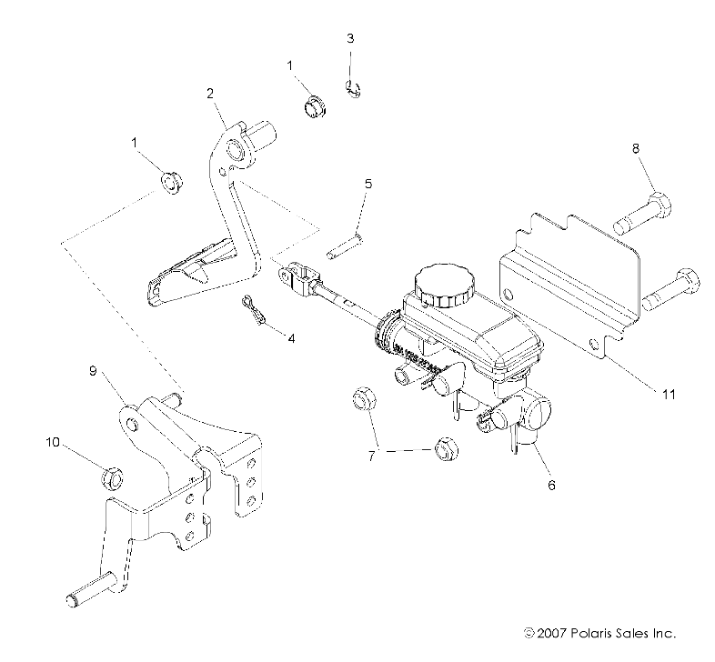 Part Number : 1016839 WELD-PEDAL MNT ZINC