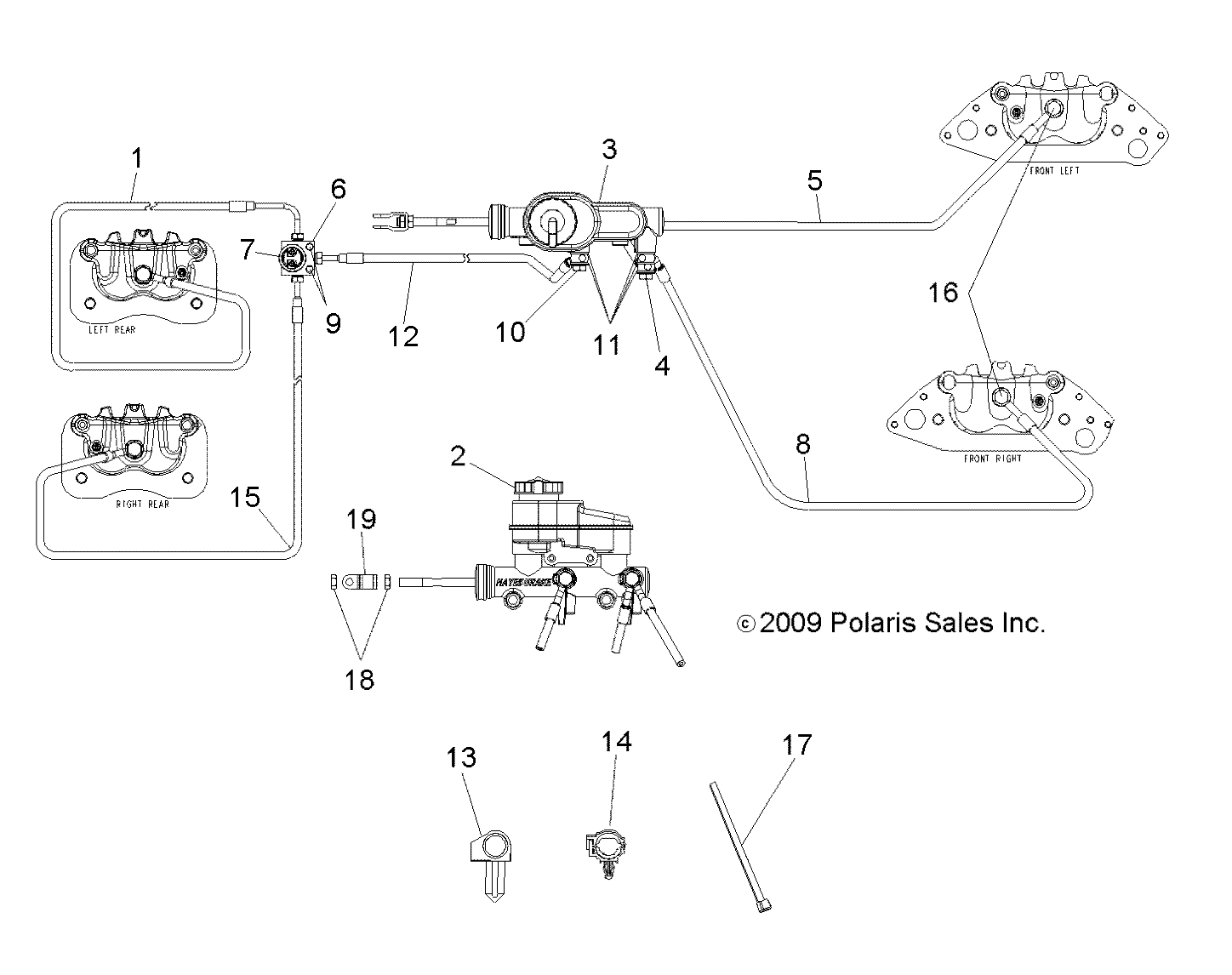 Part Number : 1911579 BRAKE LINE  REAR  LEFT  BRD