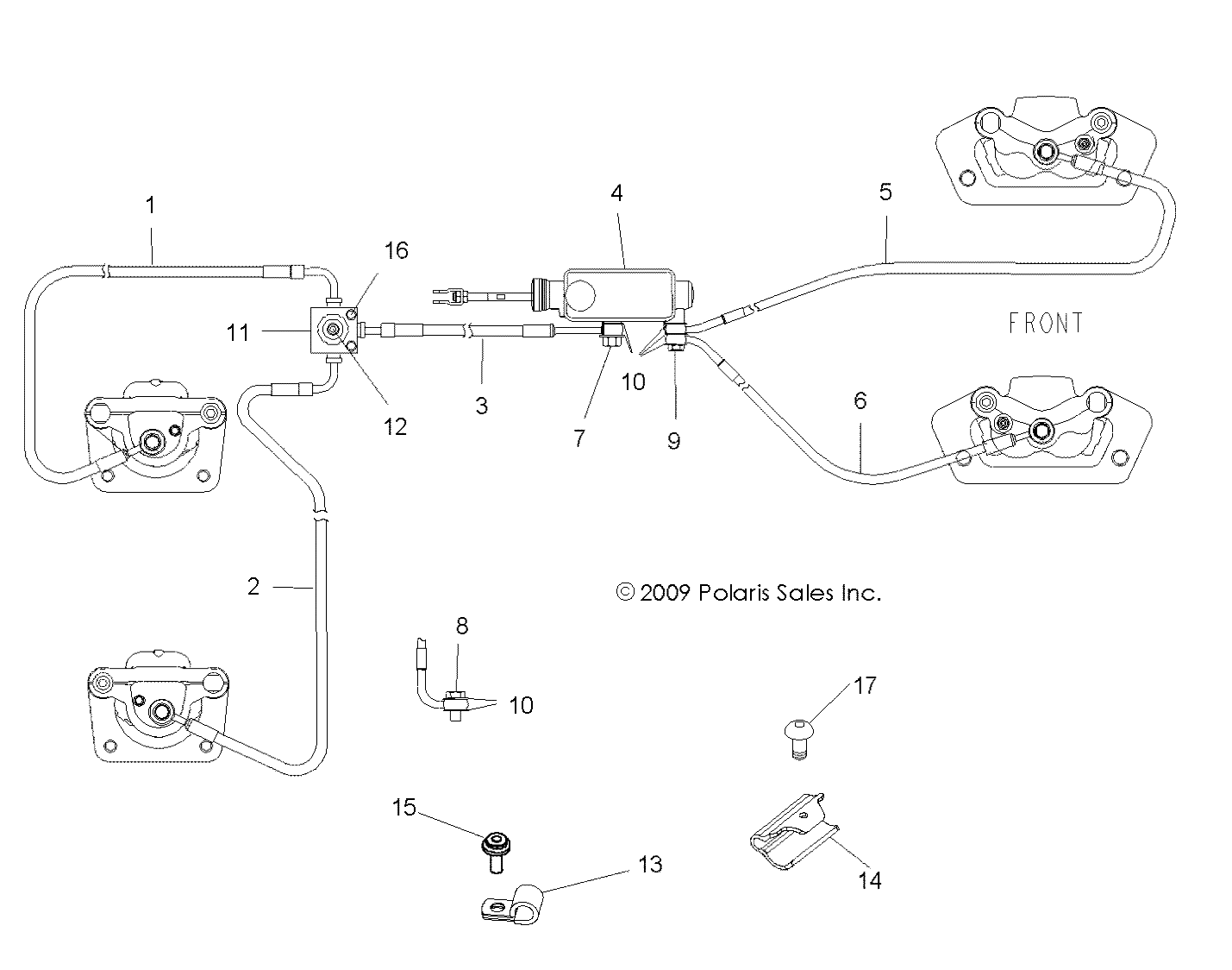 Part Number : 1911598 BRAKE LINE  REAR