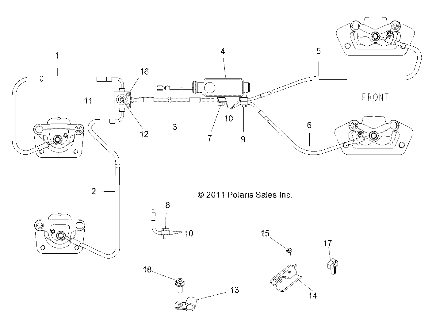 Foto diagrama Polaris que contem a peça 1911448