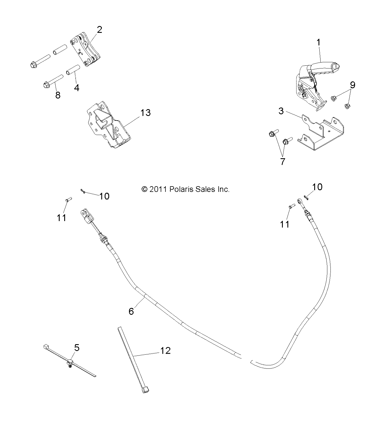 Foto diagrama Polaris que contem a peça 1911895