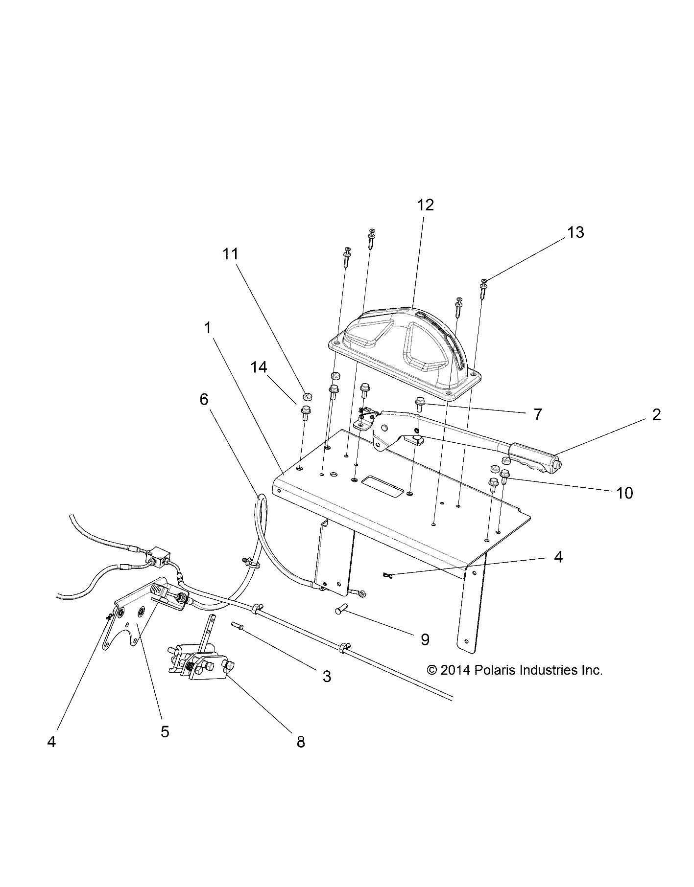 Part Number : 7081980 PARK BRAKE CABLE