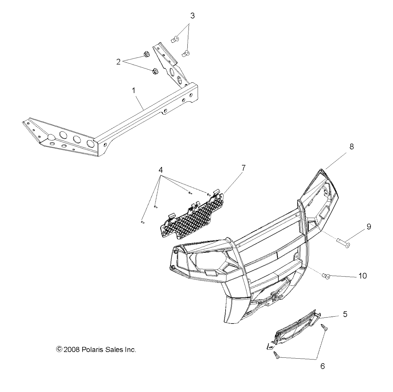 Foto diagrama Polaris que contem a peça 5436605-070