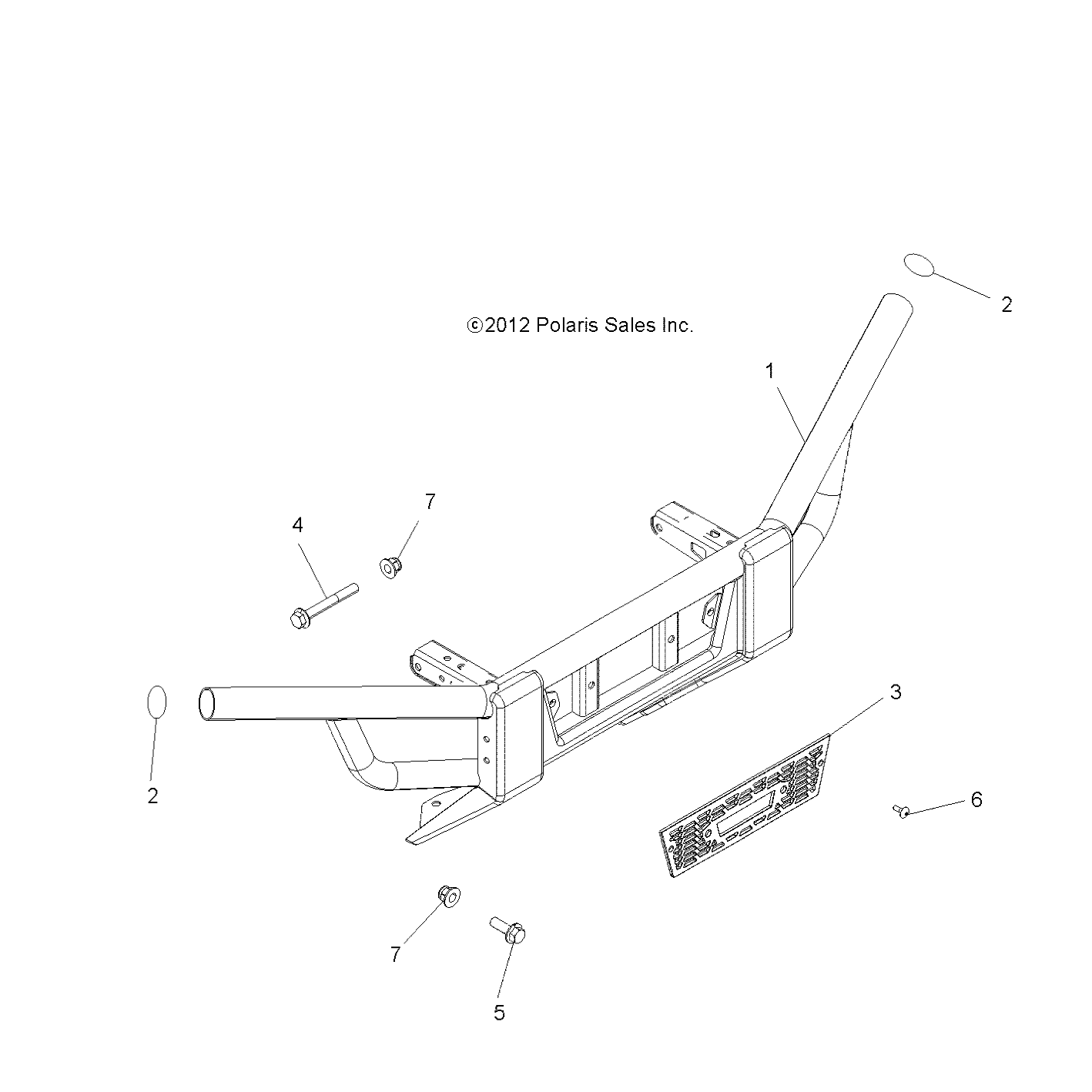 Part Number : 1021730-647 BUMPER WELD  FRONT