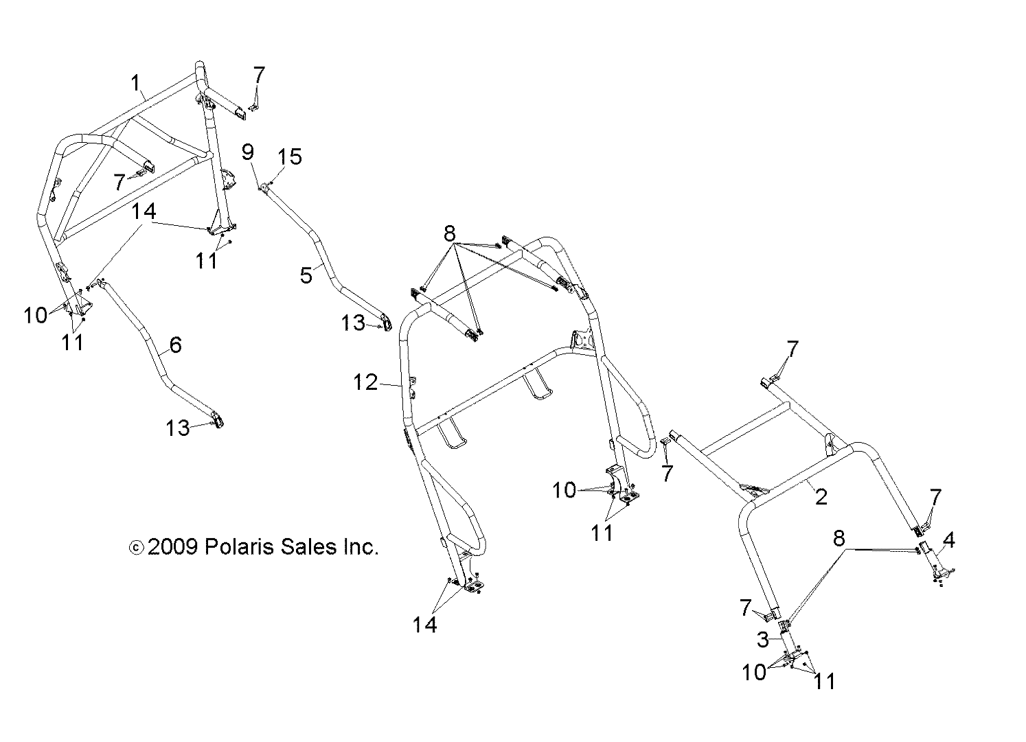 Foto diagrama Polaris que contem a peça 7517264