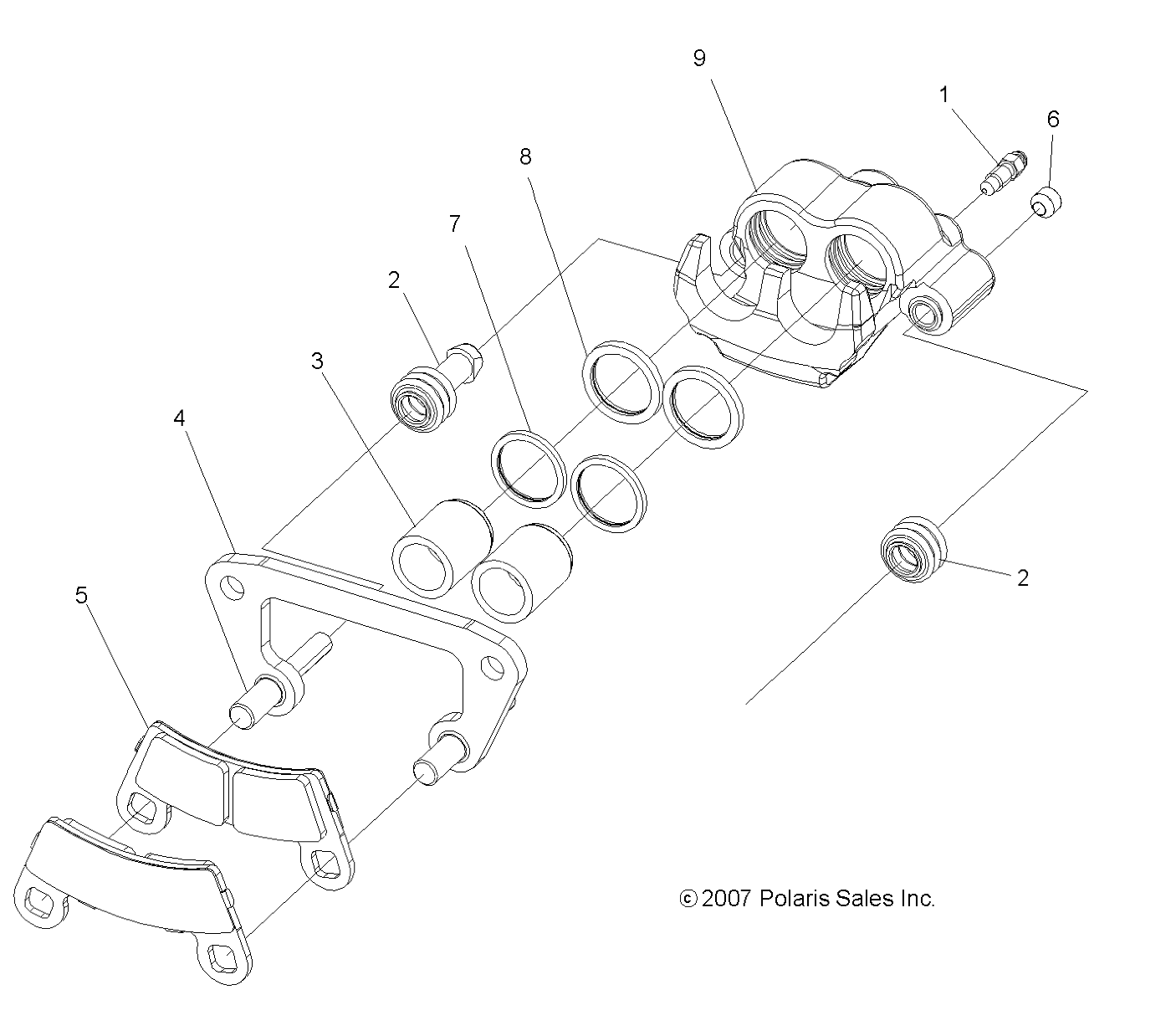 Foto diagrama Polaris que contem a peça 1911197