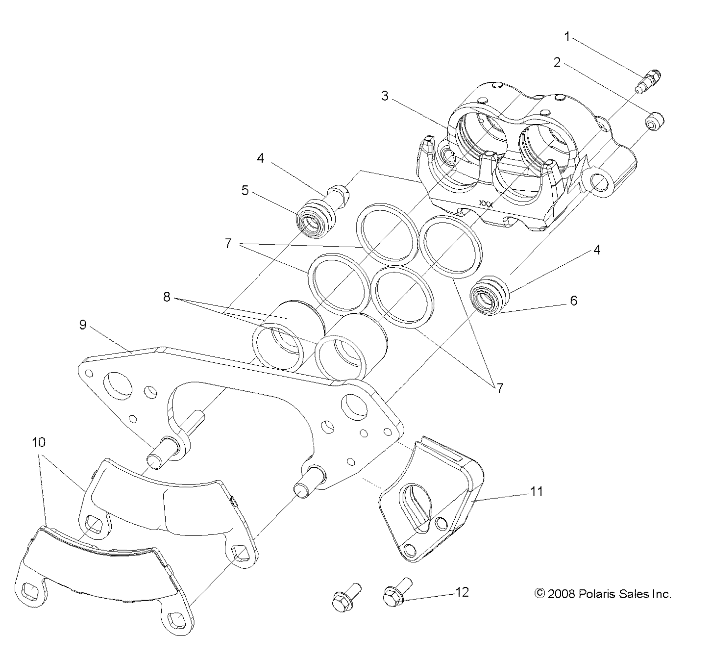 Foto diagrama Polaris que contem a peça 1911283