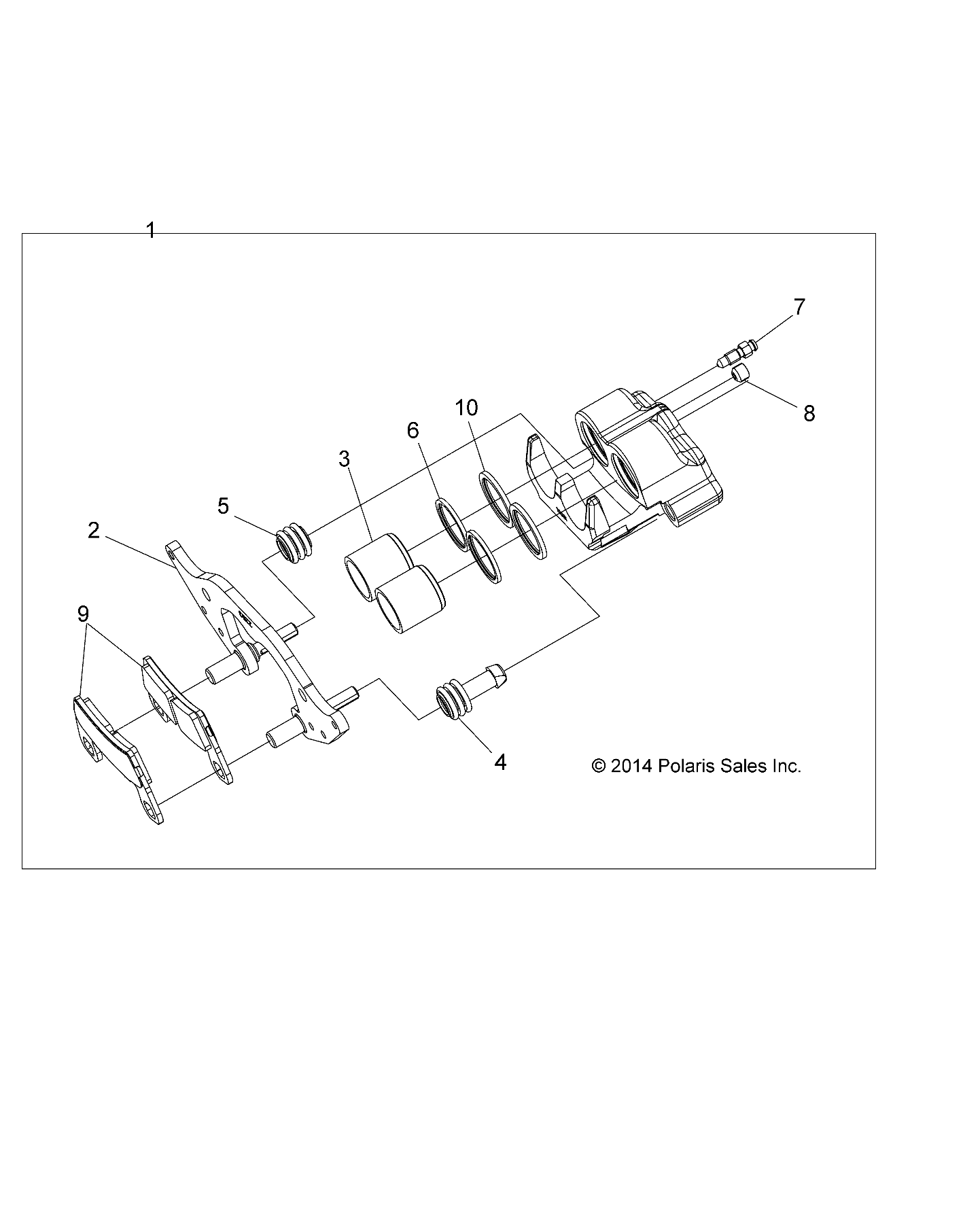 Part Number : 1911085 DUAL BORE BRAKE PAD ASSEMBLY