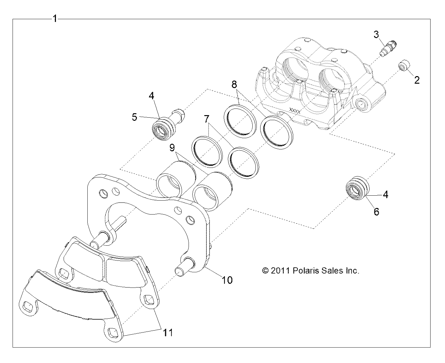 Part Number : 1911765 ASM-CALIPER BRAKE RH RR METRIC