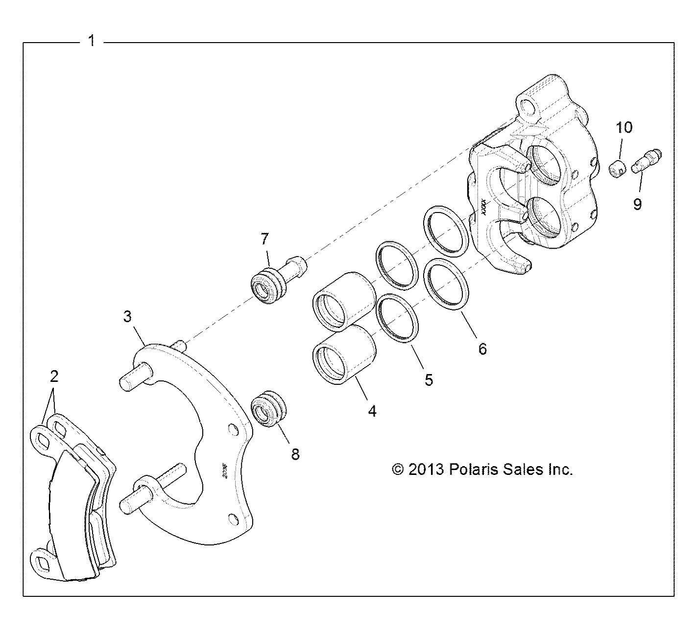 Foto diagrama Polaris que contem a peça 1912142