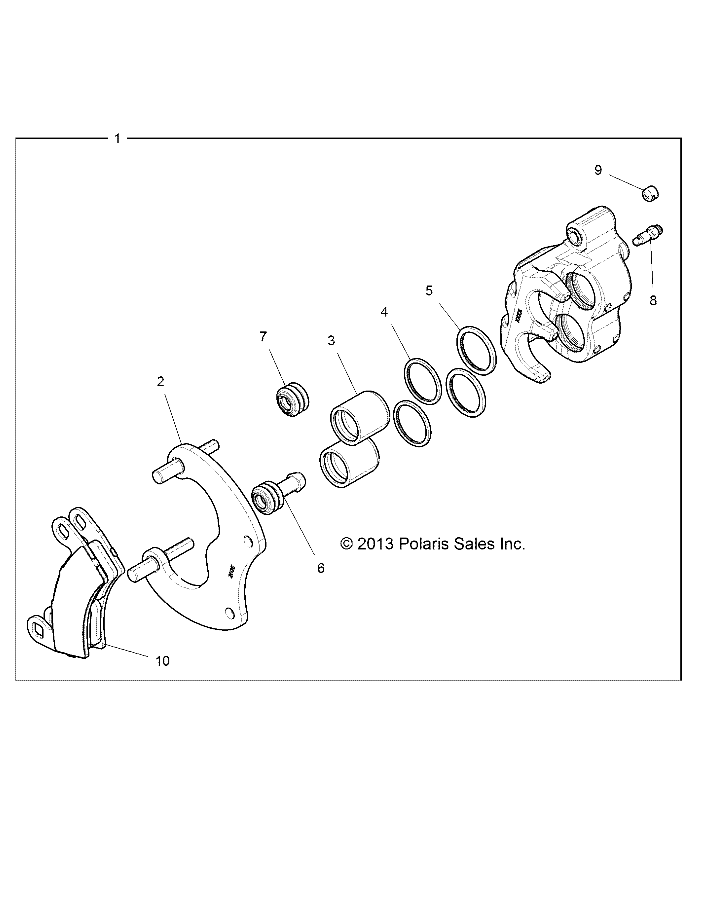 Part Number : 1912480 BRAKE CALIPER MOUNT  REAR