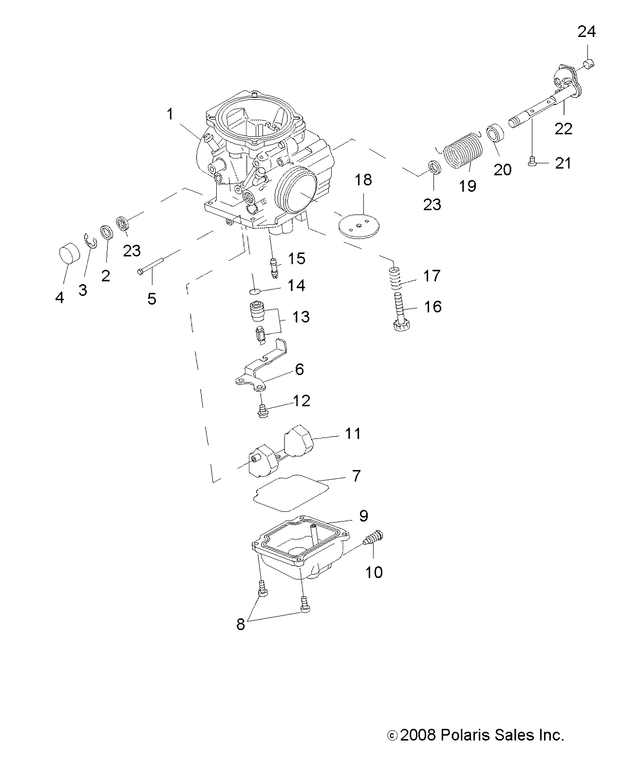 Foto diagrama Polaris que contem a peça 3131361