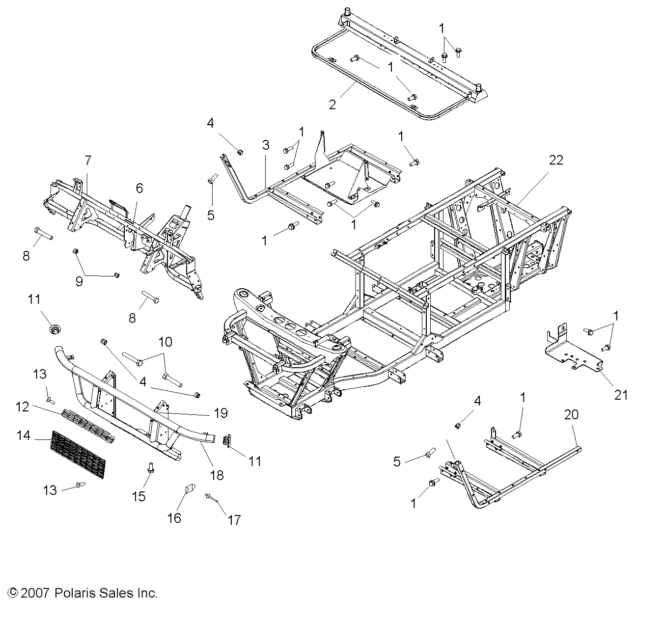 Foto diagrama Polaris que contem a peça 5246110-067