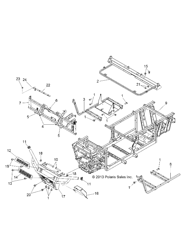 Part Number : 1019938-458 CAB AND SEAT BASE WELD  MATTE