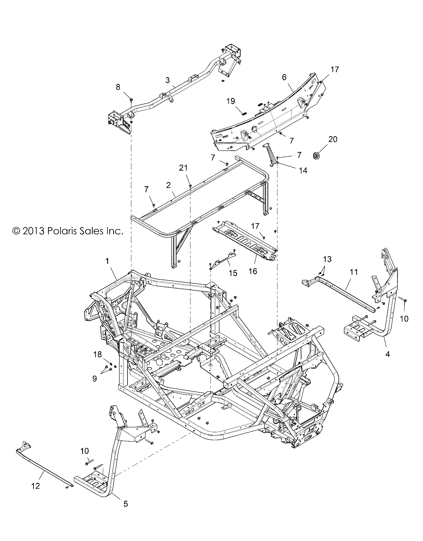 Part Number : 1019497-458 FLOOR SUPPORT WELD  RIGHT  MAT