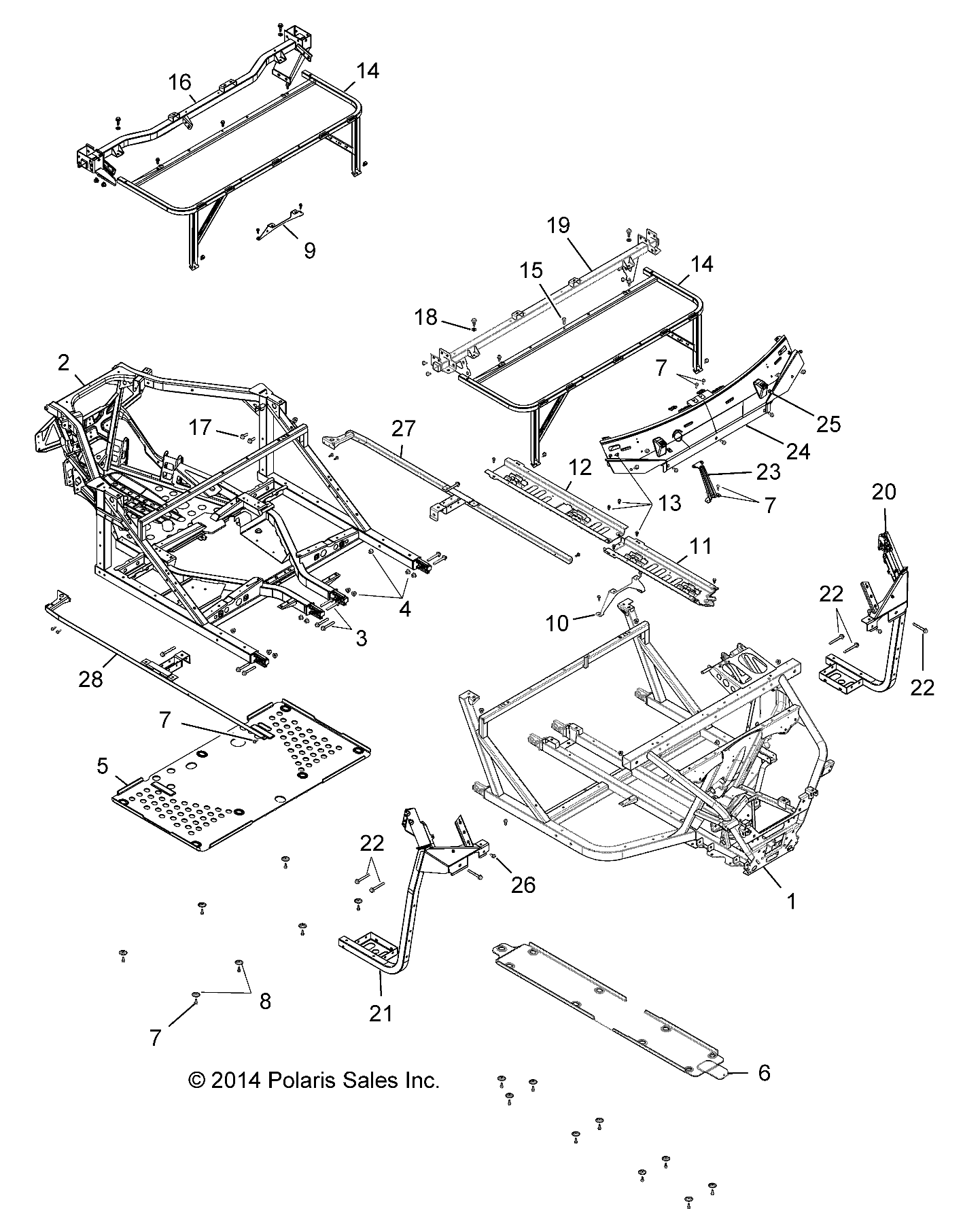 Part Number : 1022620-458 FLOOR SUPPORT  RIGHT SIDE  MAT