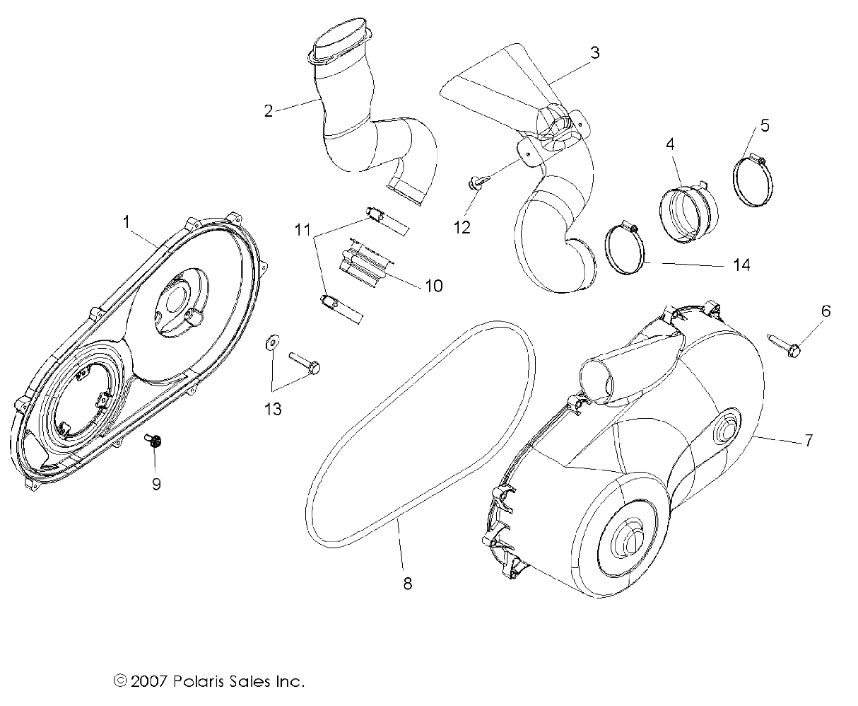 Part Number : 5436731 AIR CLUTCH DUCT INLET