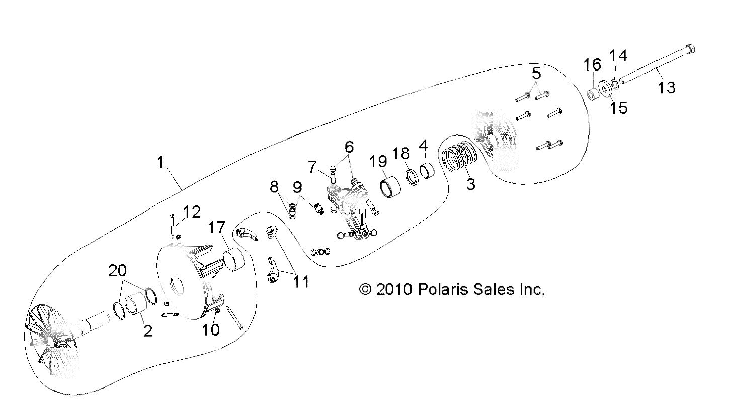 Part Number : 1322965 BASIC CLUTCH ASSEMBLY  NARROW