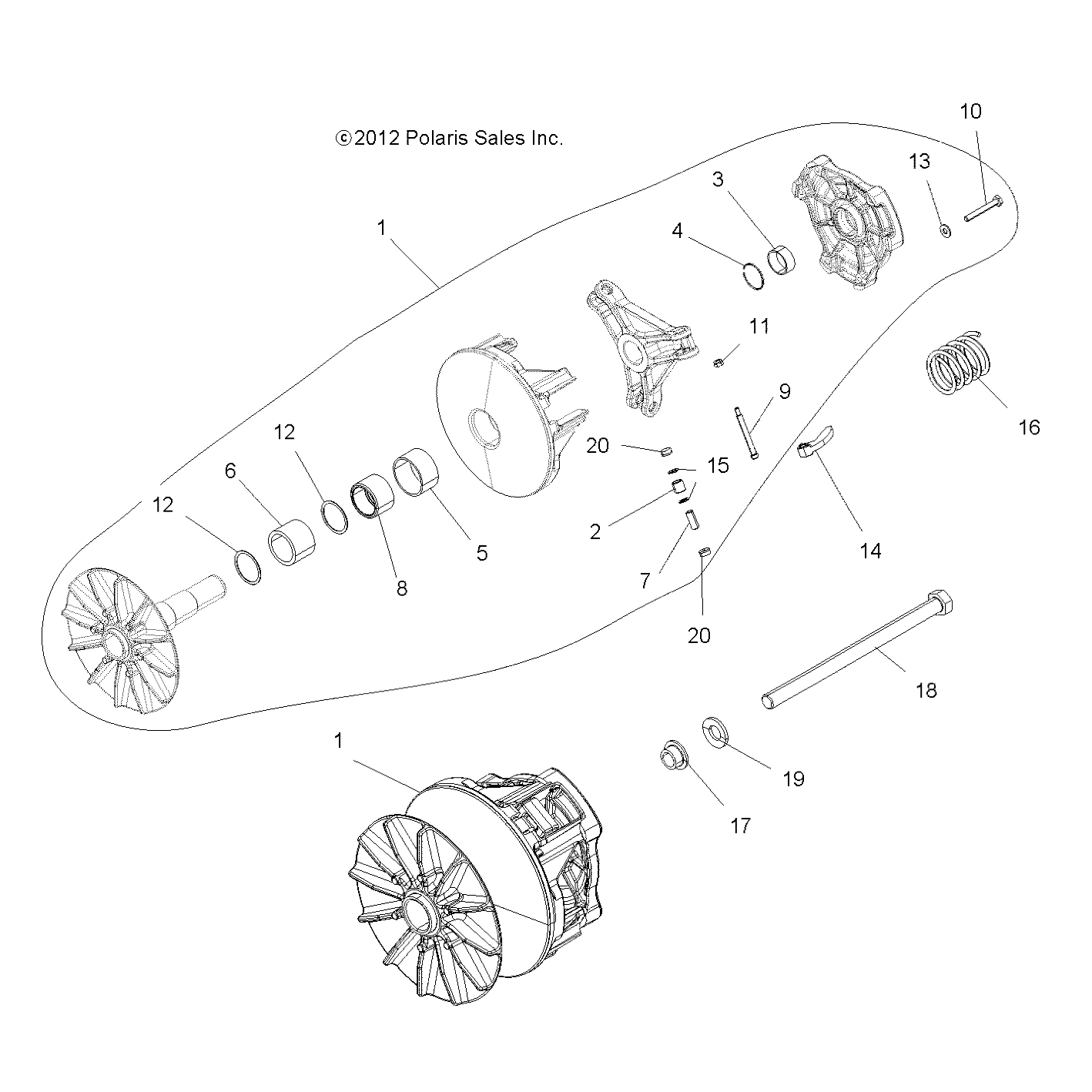 Part Number : 7043924 SPRING CLUTCH