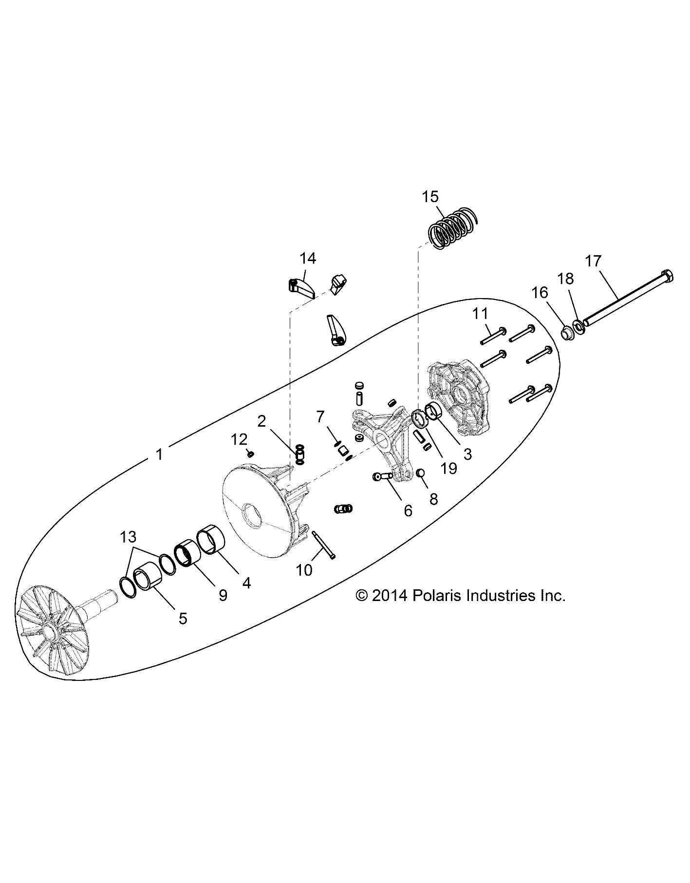 Foto diagrama Polaris que contem a peça 7044111