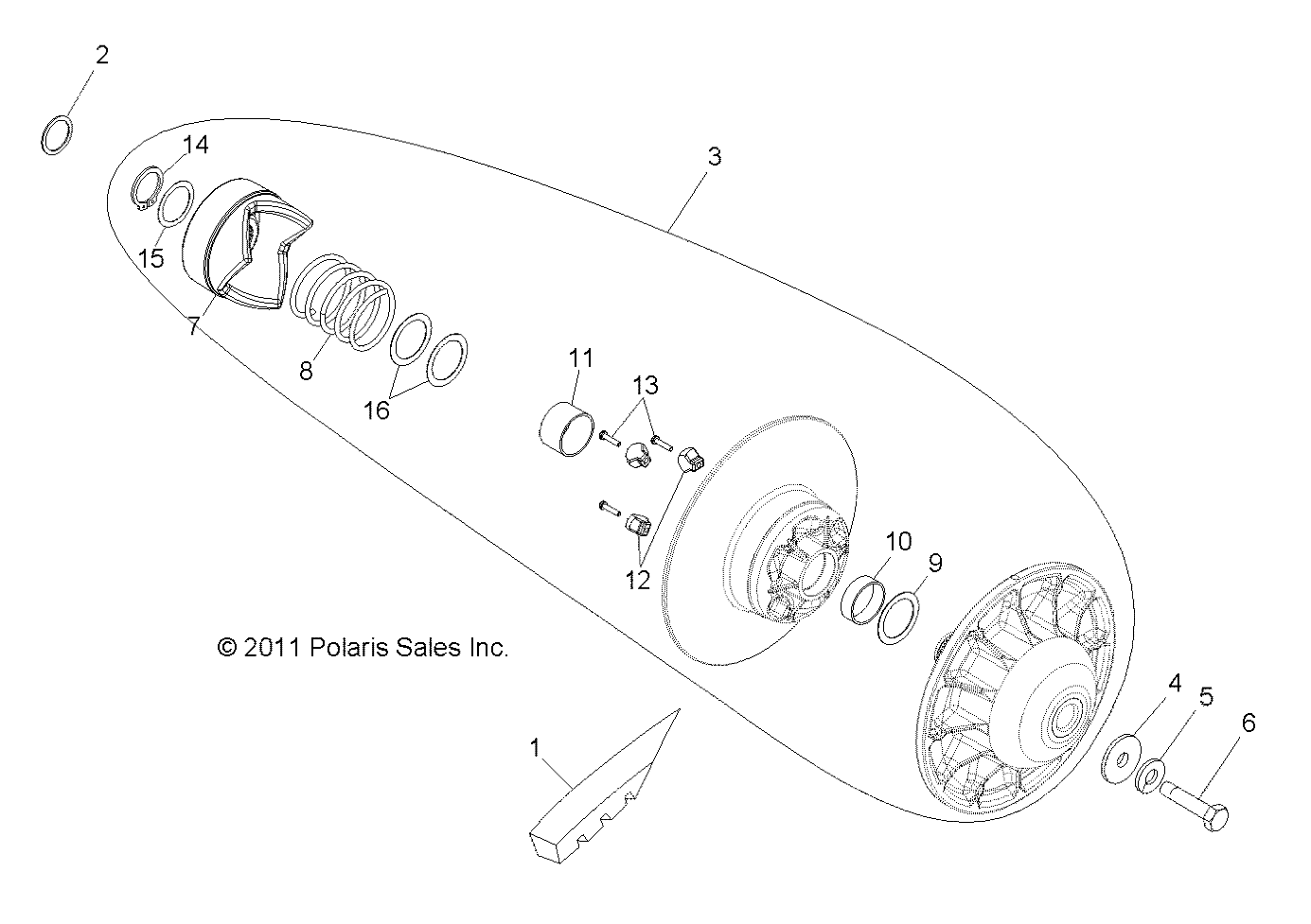 Foto diagrama Polaris que contem a peça 7041499