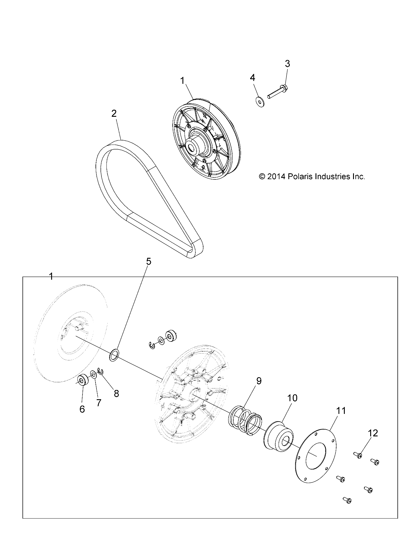 Part Number : 1323246 DRIVEN CLUTCH ASSEMBLY