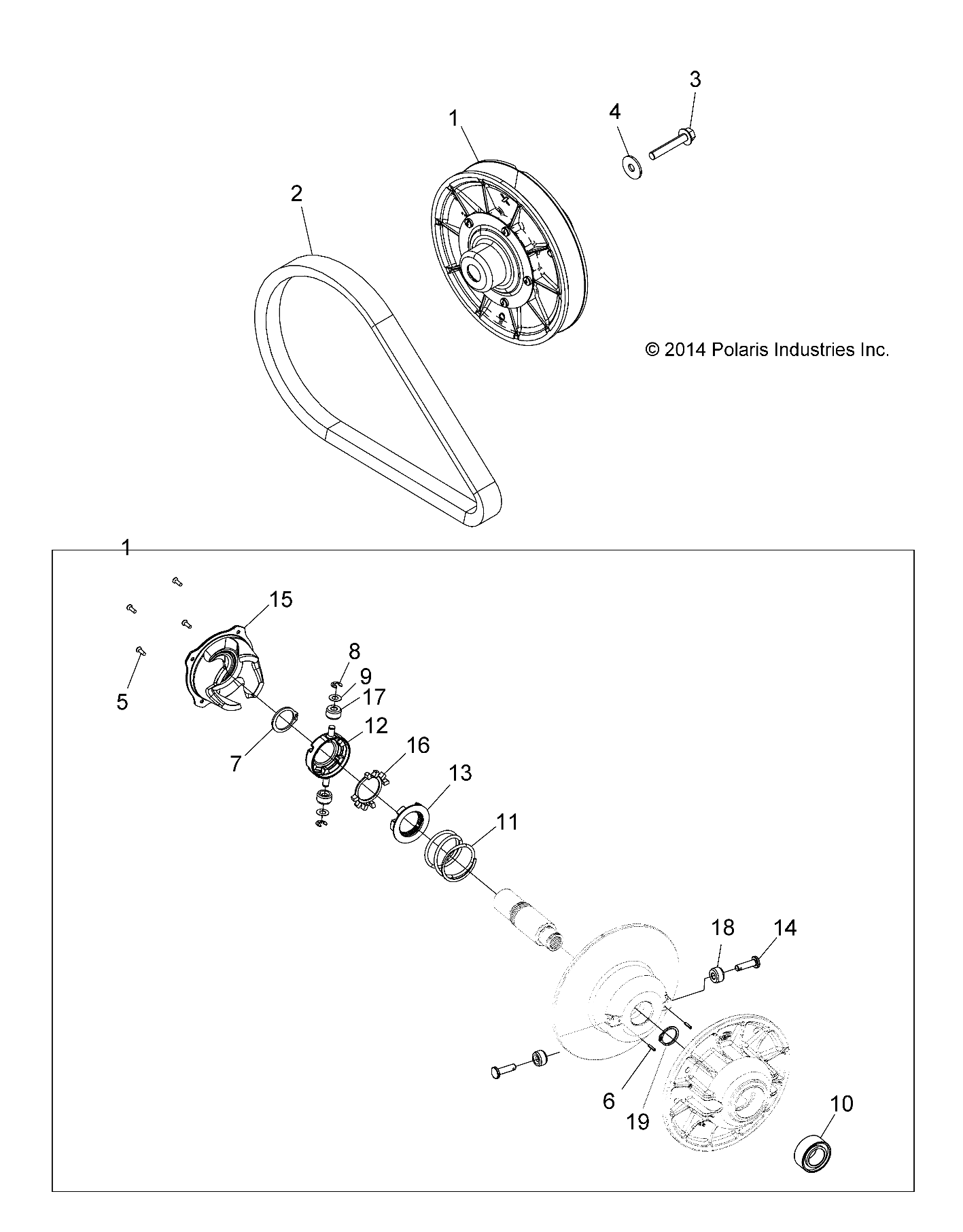 Part Number : 1323247 DRIVEN CLUTCH ASSEMBLY