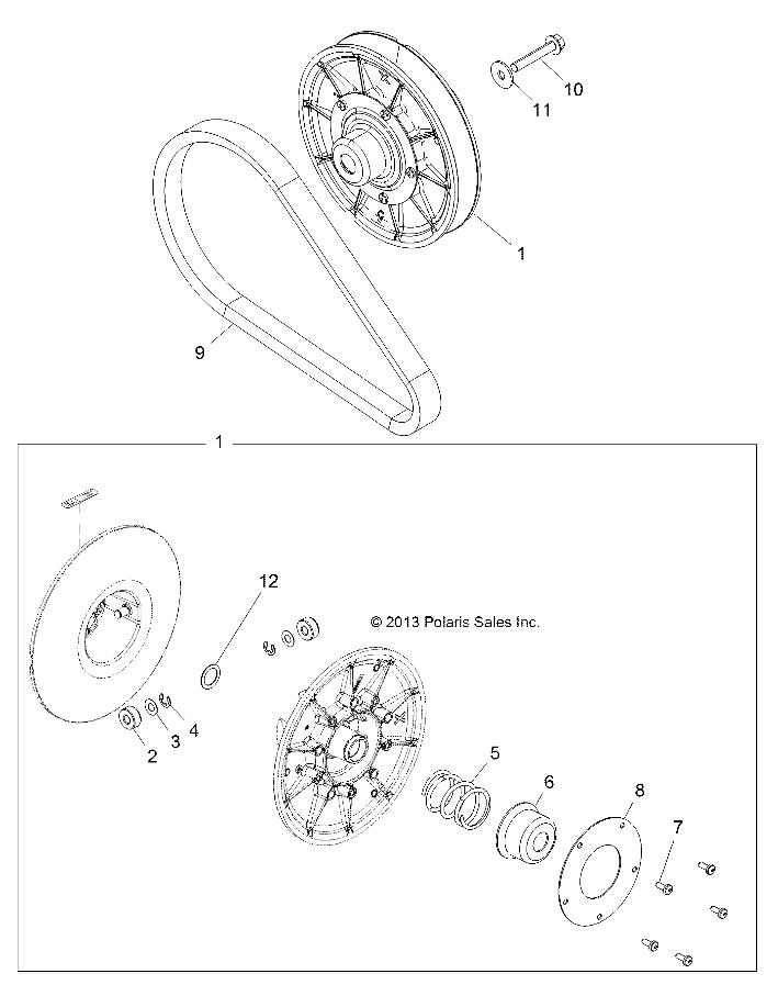 Foto diagrama Polaris que contem a peça 7556736