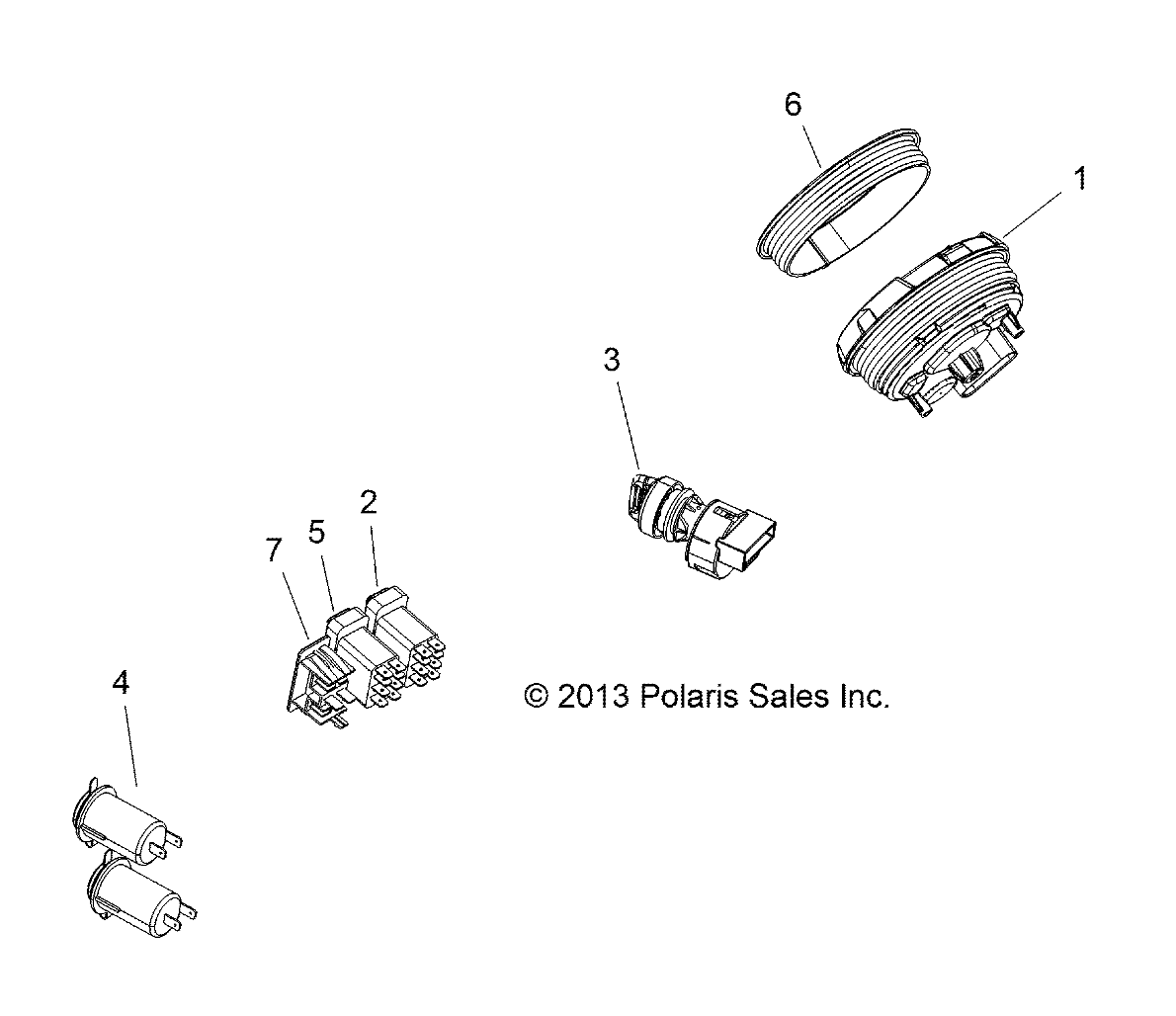 Foto diagrama Polaris que contem a peça 4011115