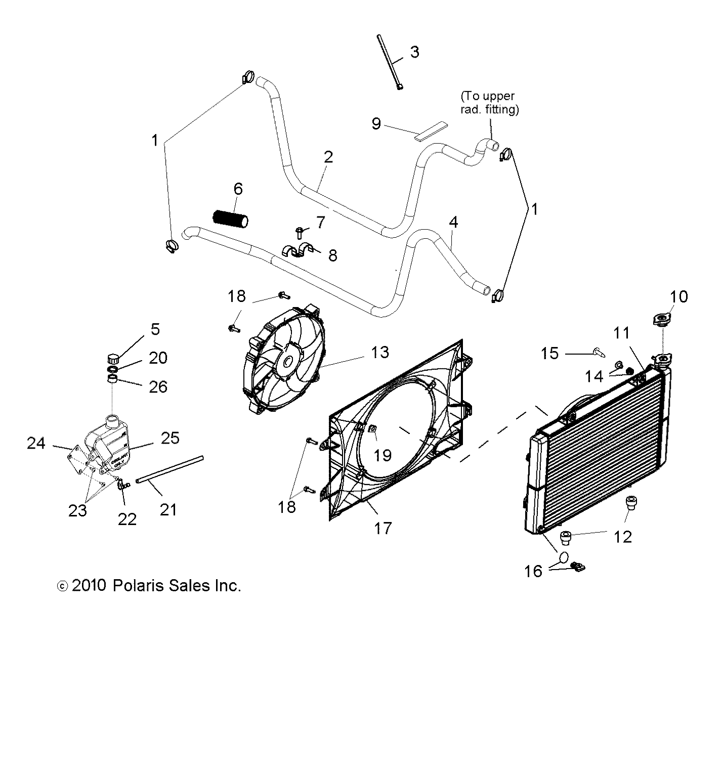 Part Number : 5413740 HOSE-ENG OUT RAD IN