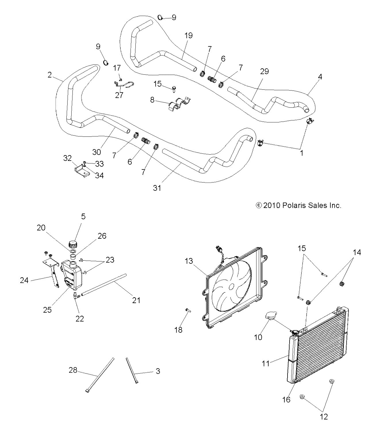 Part Number : 7043724 HOSE-RETAINER