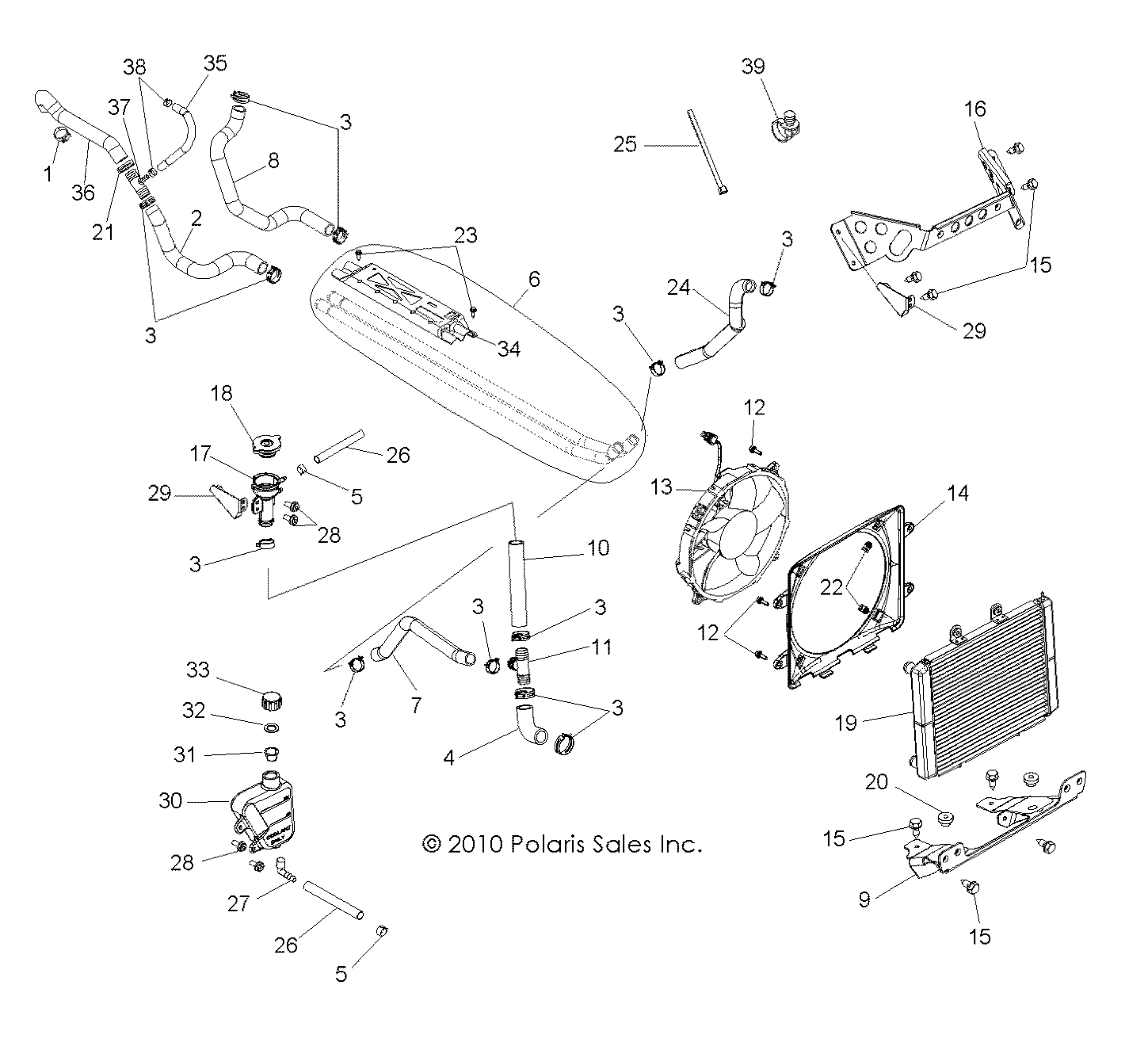 Foto diagrama Polaris que contem a peça 5413067