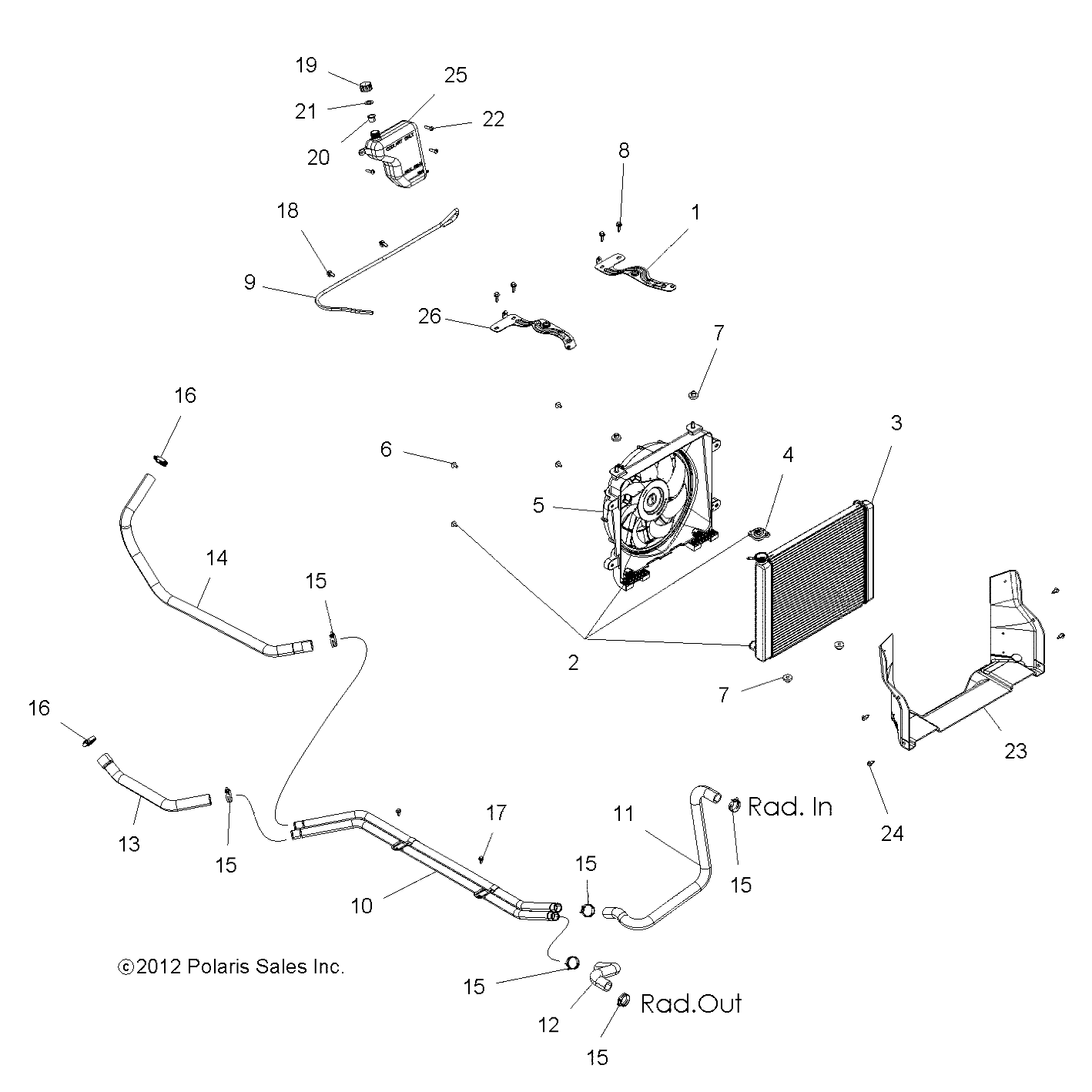 Foto diagrama Polaris que contem a peça 5141638