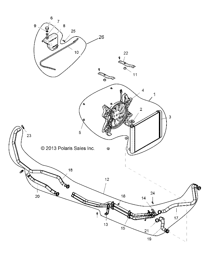 Part Number : 5260766-329 COOLANT TUBE BRACKET  BLACK