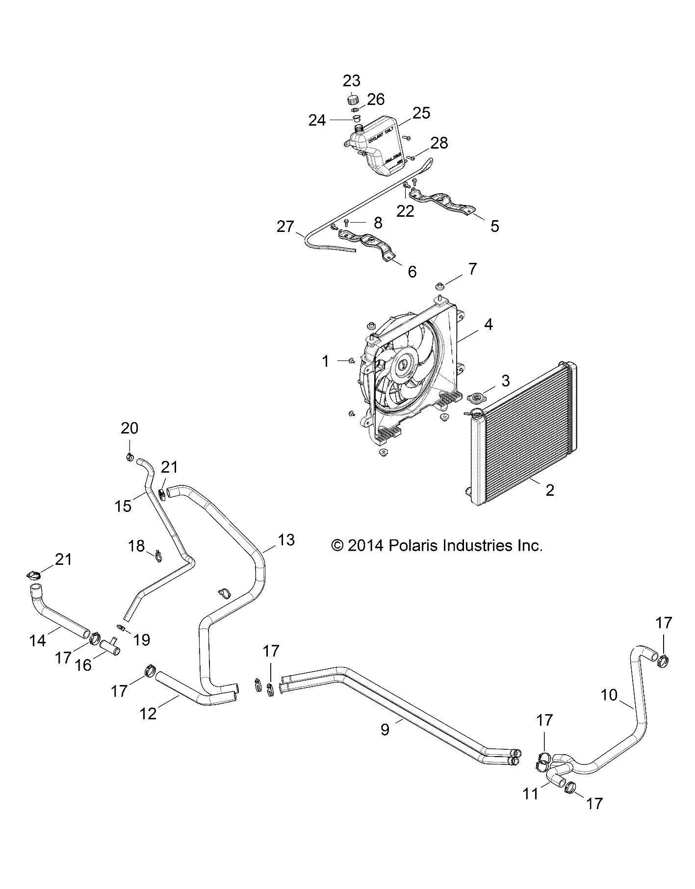 Part Number : 5415185 INLET AND BYPASS ENGINE HOSE