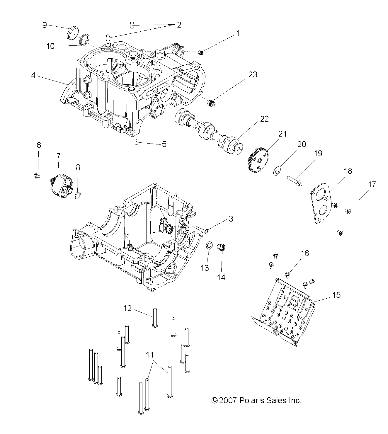 Foto diagrama Polaris que contem a peça 7051531
