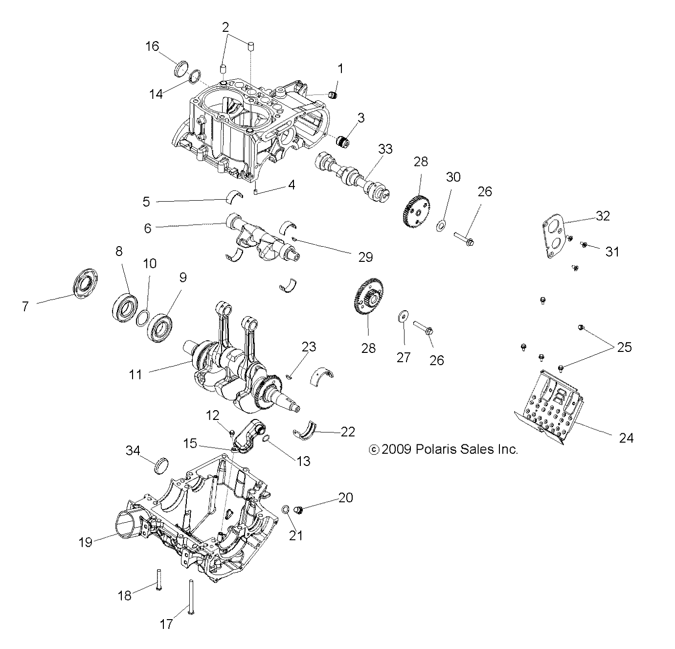 Part Number : 2204399 CRANKCASE KIT