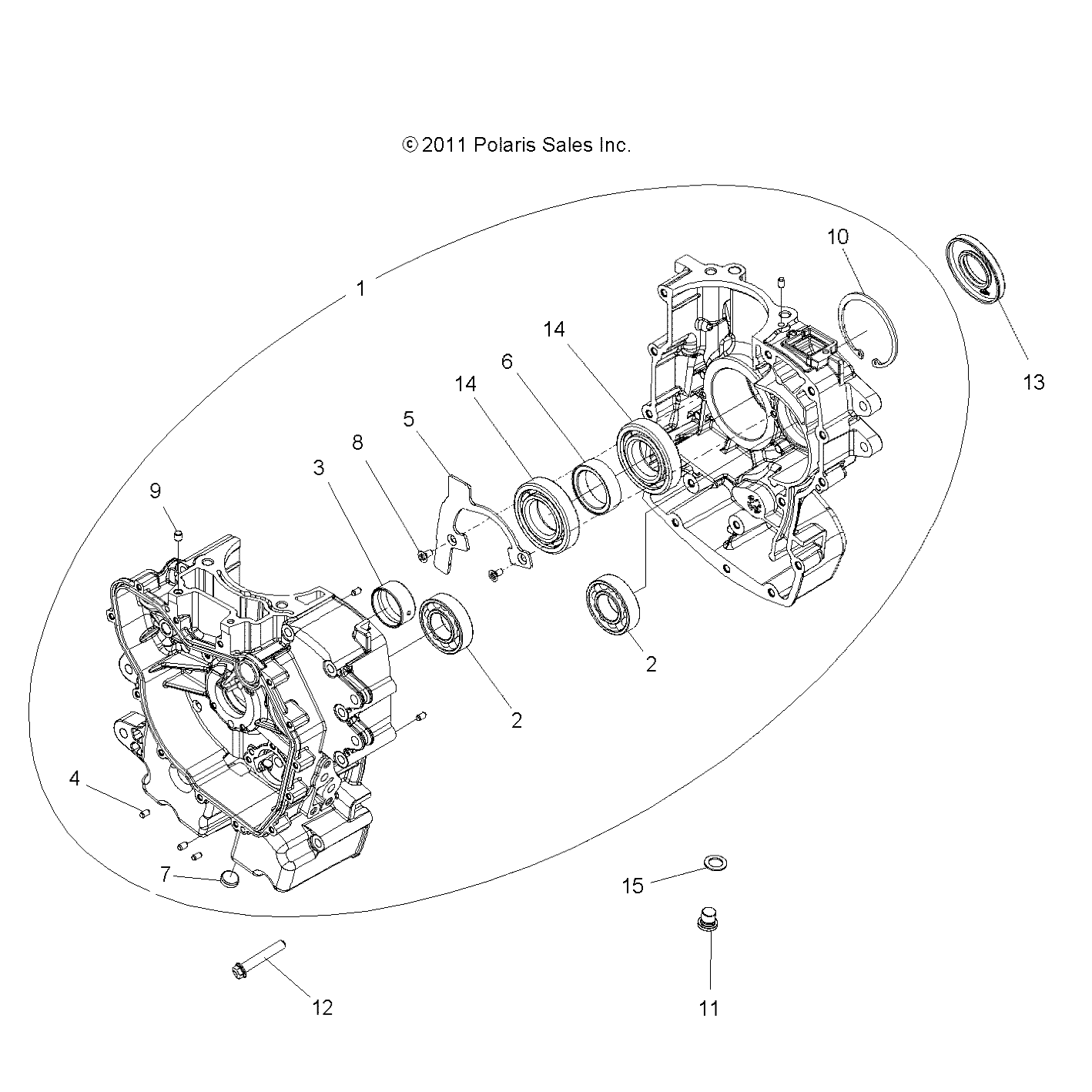 Part Number : 2204737 KIT-ASM CRANKCASE