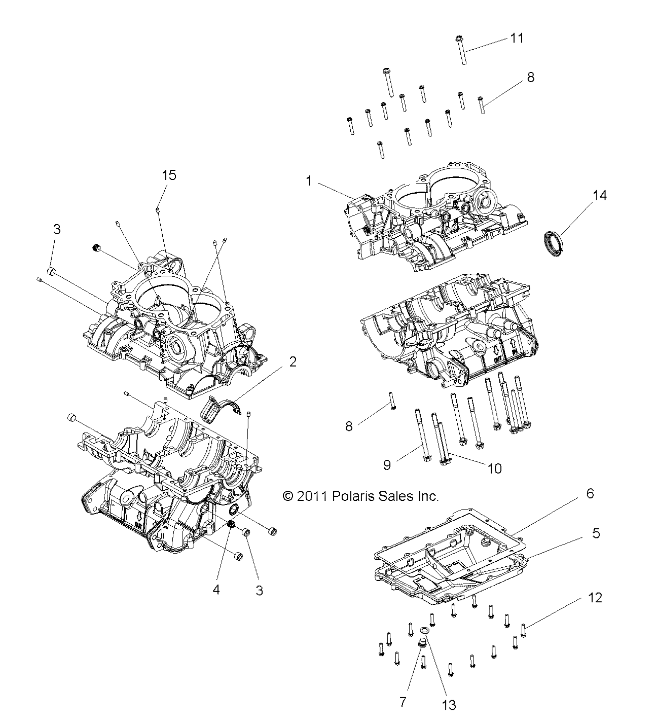 Part Number : 2204636 CRANKCASE KIT 1204529