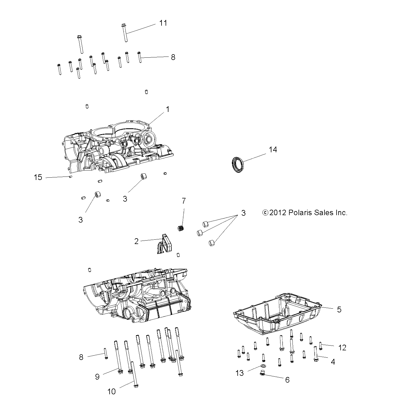 Foto diagrama Polaris que contem a peça 3610176