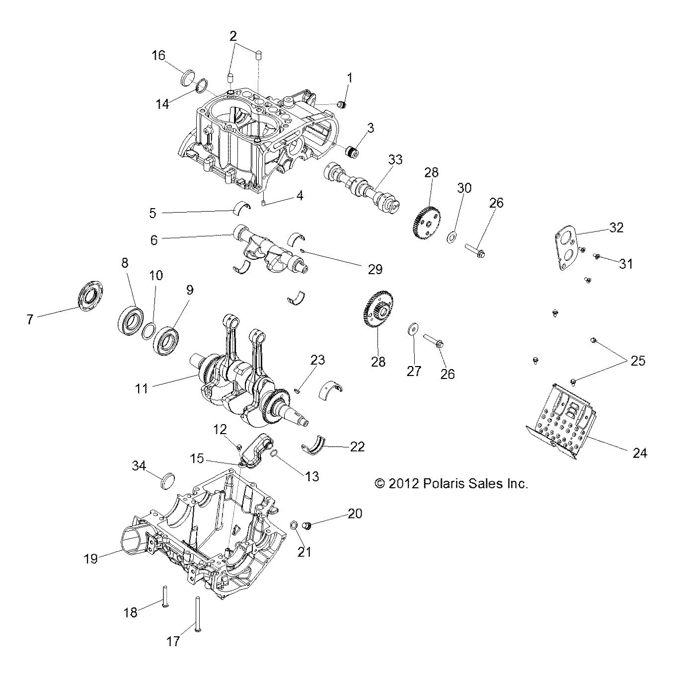 Foto diagrama Polaris que contem a peça 5253617