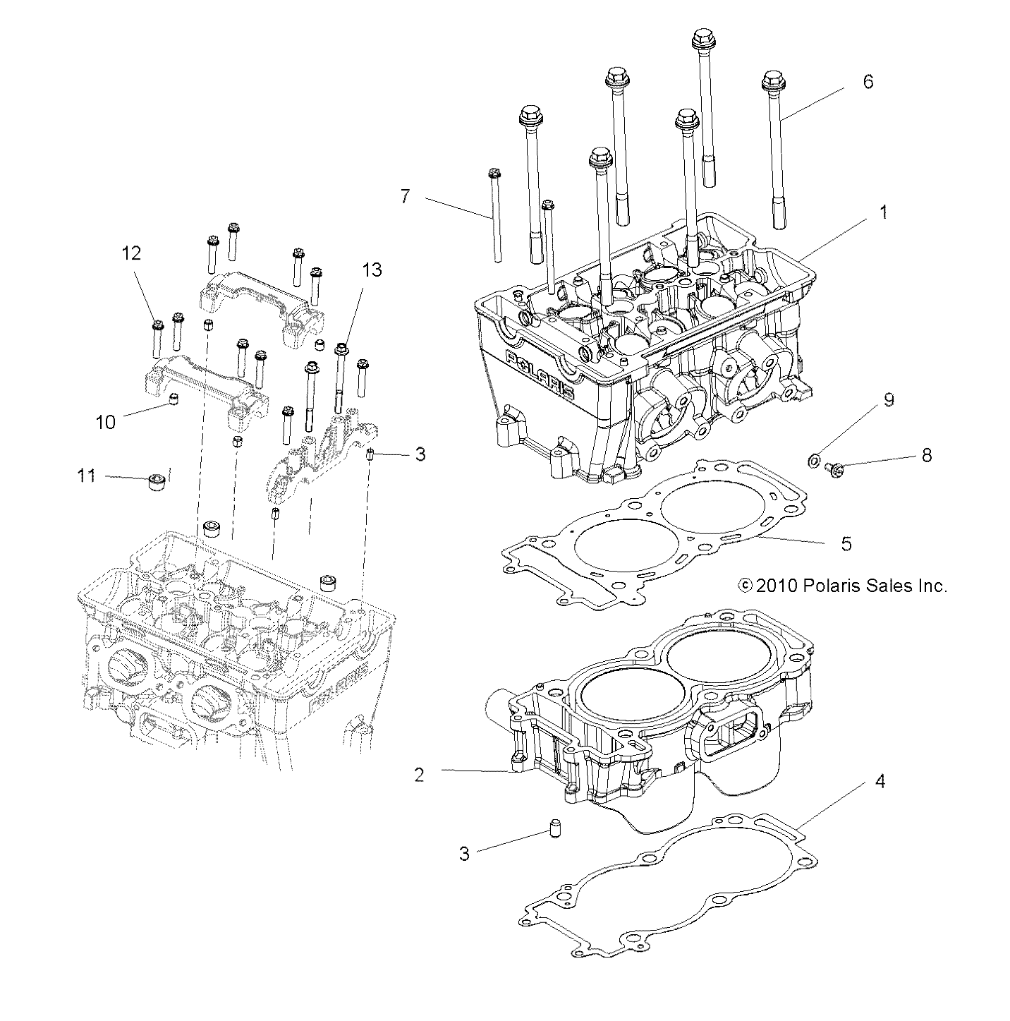 Foto diagrama Polaris que contem a peça 1204660