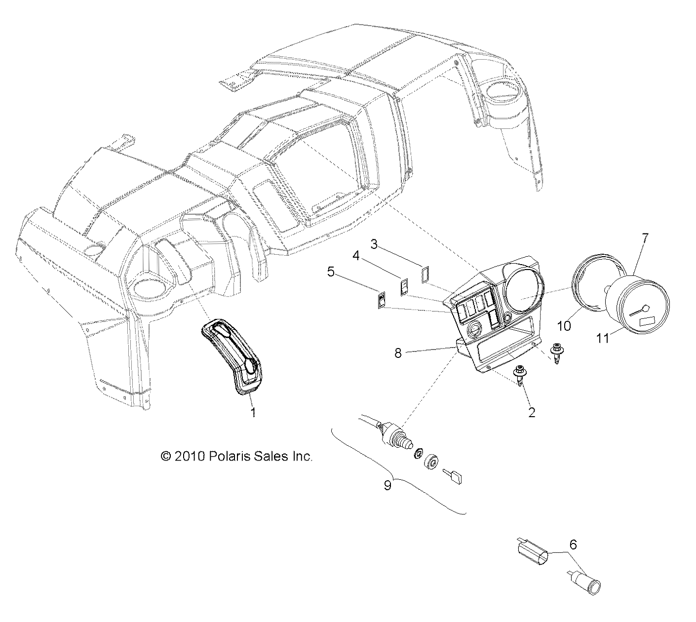 Part Number : 3280555 ASM-CLUSTER CPIA3 SXS MASK