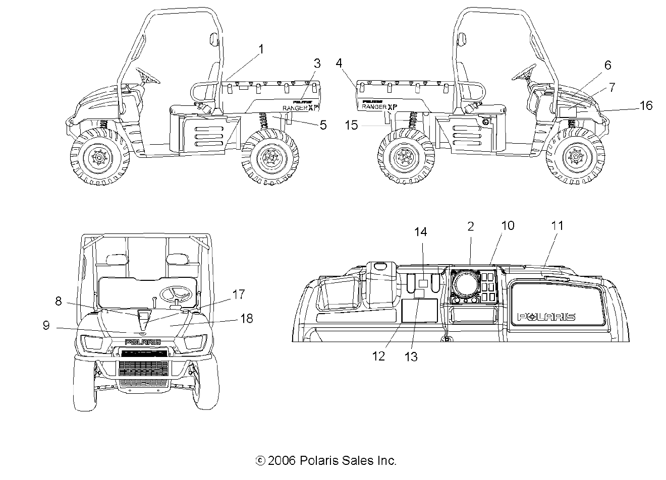 Part Number : 7174851 DECAL-HOOD SIDE XP RH